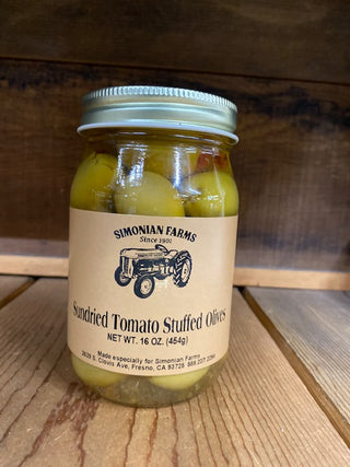 Sundried Tomato Stuffed Olives - 16oz